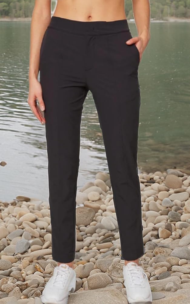 Mondetta Womens Lined Tailored Pant High-Rise Comfort Stretch (12, Black) - Image 4