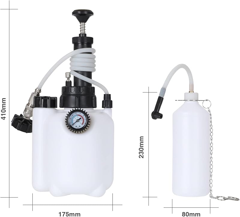 TONZACK 3L Fékfolyadék Csere Készlet Fékvérzétetési Eszközzel és Adapter