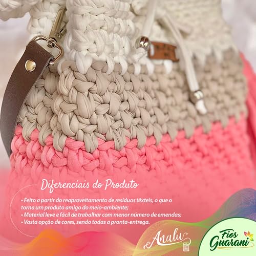 Fio de Malha GUARANI 1kg Ecologico Residual 140m Artesanato Crochê