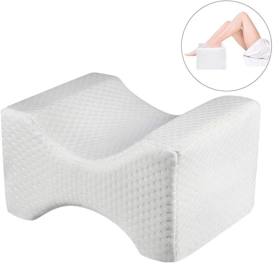 H-zhen Knee Pillow for Side Sleepers,Maximum Sciatica,Joint,Hip,Restless Leg Syndrome,Back,Scoliosis Pain Relief,Sleep Better with Memory Foam Knee Support Cushion for Pregnancy Woman