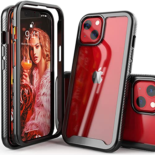 Coque iPhone 6,1" antichoc noire au sport ou au bureau - Protection fine hybride 2 en 1