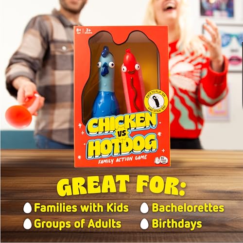 Big Potato Chicken vs Hotdog: The Ultimate Challenge Party Game for Flipping-Fun Families, Board Game for Game Nights - Thumbnail 5