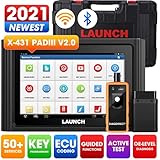 LAUNCH X431 PADIII (Upgrade of X431 V+ PRO 4.0) 2021 Newest Bi-Directional Scan Tool, 50+ Reset OE-Level Full System Diagnostic Scanner,ECU Online Coding,Guided Functions,Key Programming, Free Update