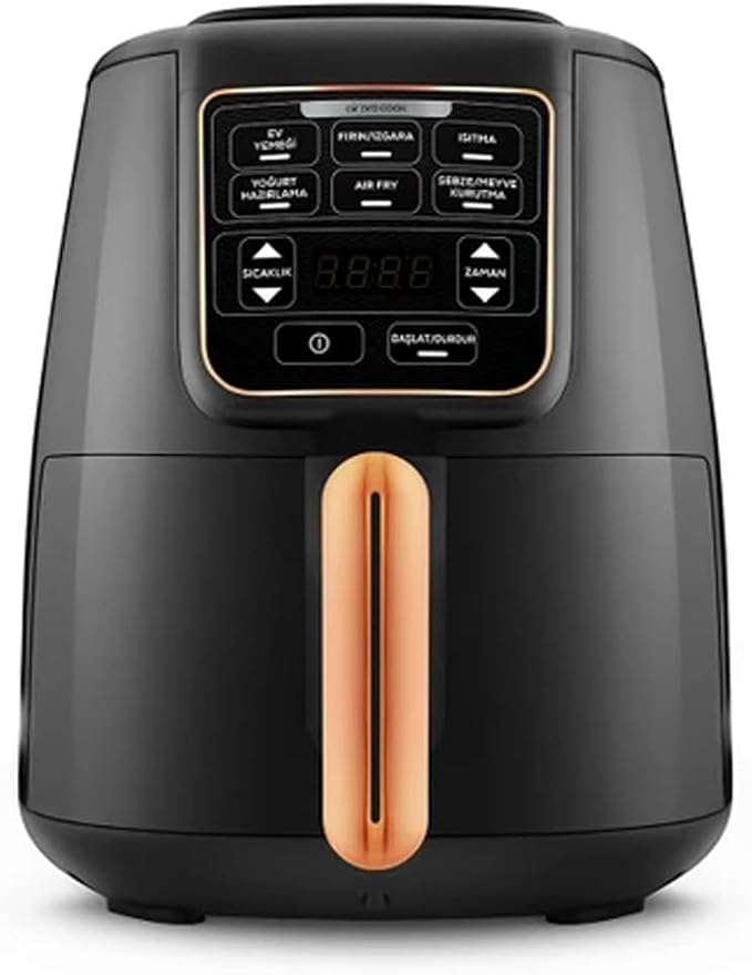 Karaca Air Pro Cook XL 2 In 1 Konuşan Airfryer Siyah Copper