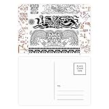 cartoline antiche auguri buona pasqua Dimensioni: 14,6 x 9,8 cm. Set di cartoline con motivo astratto in stile antico Egitto, 20 pezzi