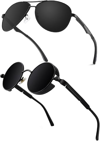GQUEEN Classic Polarized Sunglasses for Mens Womens Bundle