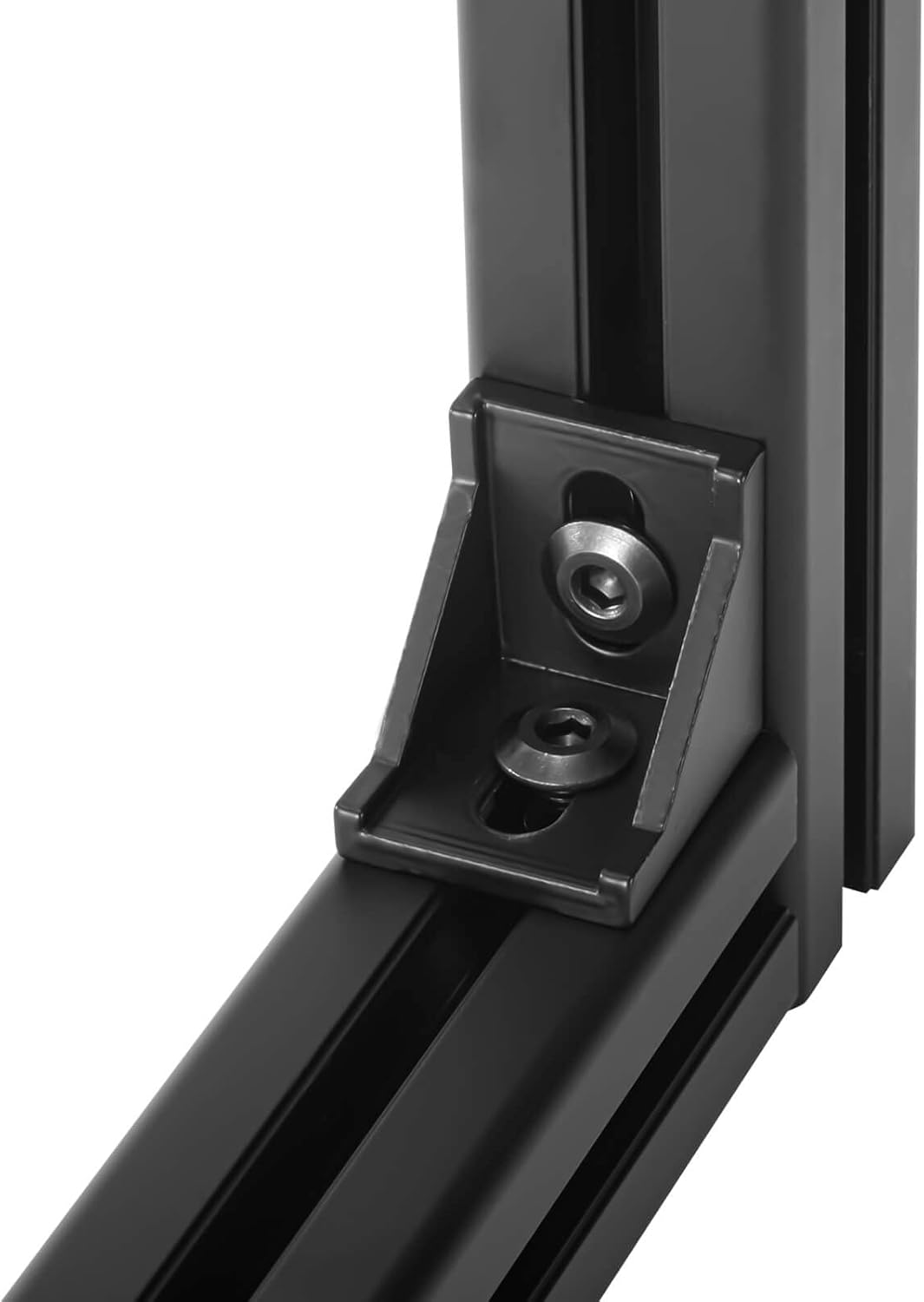 10Set 4040 Corner Bracket Connector Set for 4040 Aluminum Extrusion Accessories Black