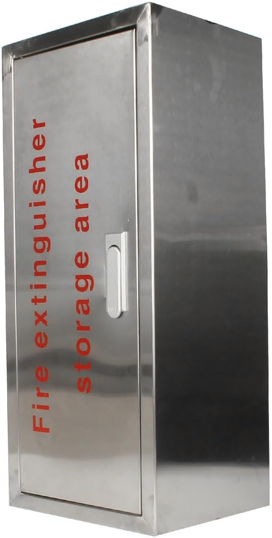 Fire Extinguisher Cabinet,Box,Bracket, Wall Mount,Stainless Steel Suitable for 5LB,10LB Fire Fxtinguisher