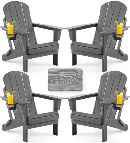Serique Folding Adirondack Chair Set