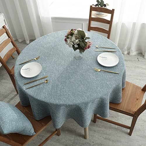 NHOMY Cotton Linen Tablecloth Beige Table cloth For Kitchen Tablecloths Rectangular Decorative Table Cloth 130 * 220cm/51 * 87in (Beige, 130 * 220cm)