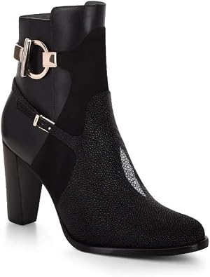 Franco Cuadra Botines para Dama en Piel Genuina de Mantarraya con Cierre  Negro 24.5 : Amazon.com.mx: Ropa, Zapatos y Accesorios