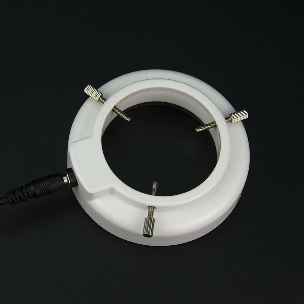 Equipo de microscopio de laboratorio Luz de anillo de microscopio estéreo: microscopio estéreo ajustable DIRIGIÓ Lámpara de anillo Illuminadores de microscopio industrial 5 6led Luz de anillo de micro