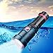 Torcia Subacquea Potente,Torcia LED Ricaricabile Professionale 3000 Lumen,Impermeabile IPX8 Luce Subacquea da 150M 3 Modalità,con 1 Batteria 26550 e Carica Batterie USB per Nuoto Escursionismo Pesca