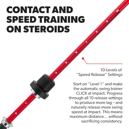 Click Stick - Swing Trainer for Automatic Release I Auditory Feedback I Core Golf Swing Mechanics Improvement