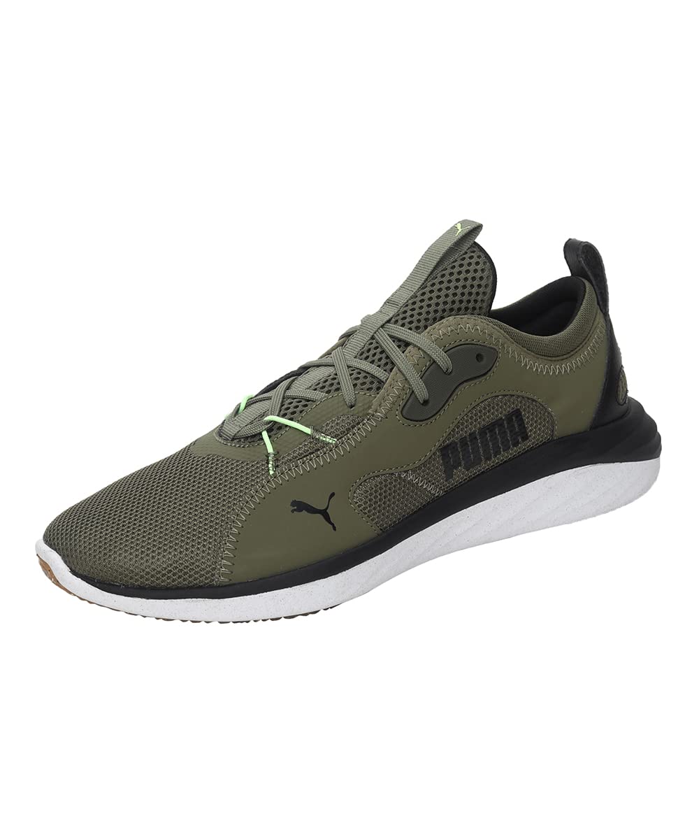 PUMAMen's Better Foam Emerge Street Running Shoe, Dark Green Moss-Black-Lime, 6 UK, Black, 39 EU