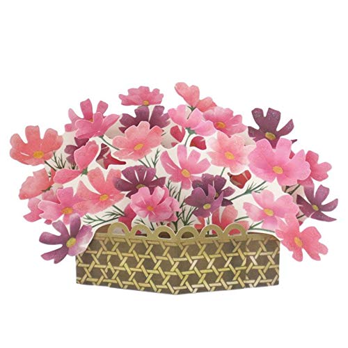 Carte anniversaire Chrysanthemum Corbeille fleurs durables sans entretien