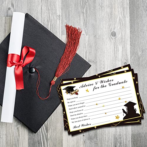 Image of Graduation Advice Cards - 50-Pack Graduate Party Supplies 2026 Advice for the Graduate Graduation Decorations Party Favors Table Games Personalized Graduations Cards