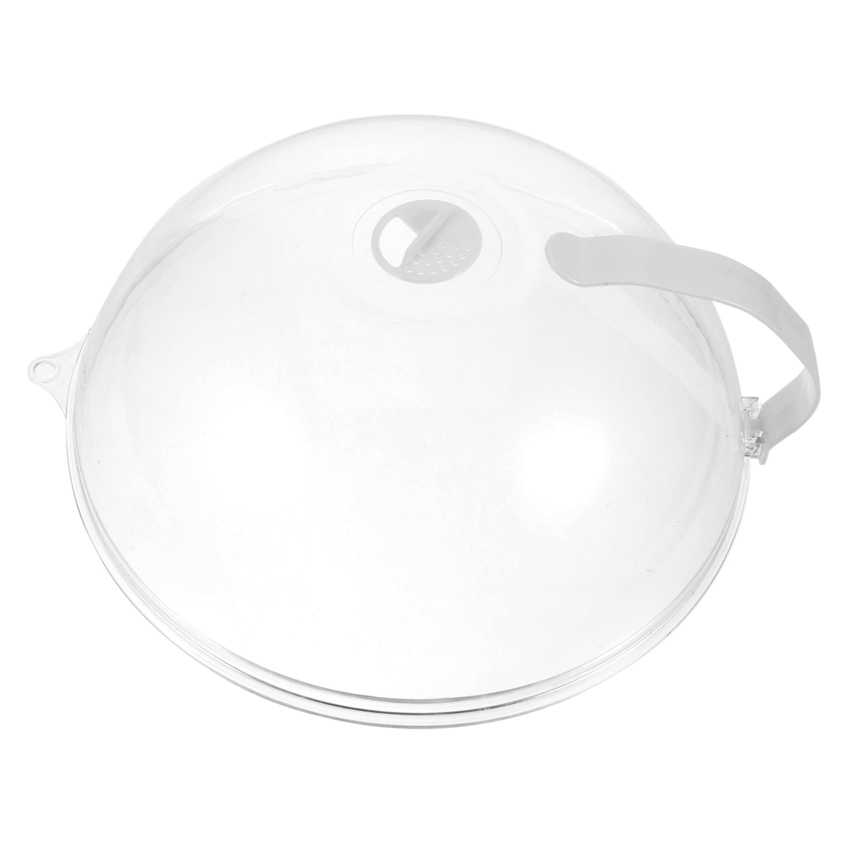 Cubierta Salpicaduras para Microondas Reutilizable de PC Tapa Protectora Ligera con Asa Pequeña para Platos Resistente al Aceite y Polvo para Cocinar Uniformemente