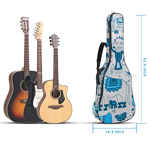 Housse de guitare, convient aux guitares folk et classiques de 39,40,41 pouces, nylon Oxford 600D étanche, épais… - Les Beatles, Paul McCartney, John Lennon, RIngo Starr, George Harrison Housse de guitare, convient aux guitares folk et classiques de 39,40,41 pouces, nylon Oxford 600D étanche, épais… – Image 8