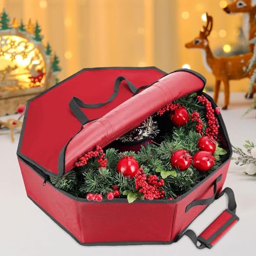 Bolsa para guardar navideñas de 24 pulgadas a prueba de polvo con asa 5