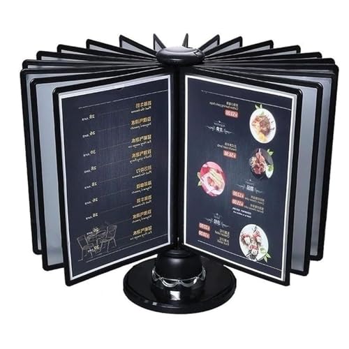 Support de lecture de bureau rotatif à 20 panneaux pour classer vos documents - 2