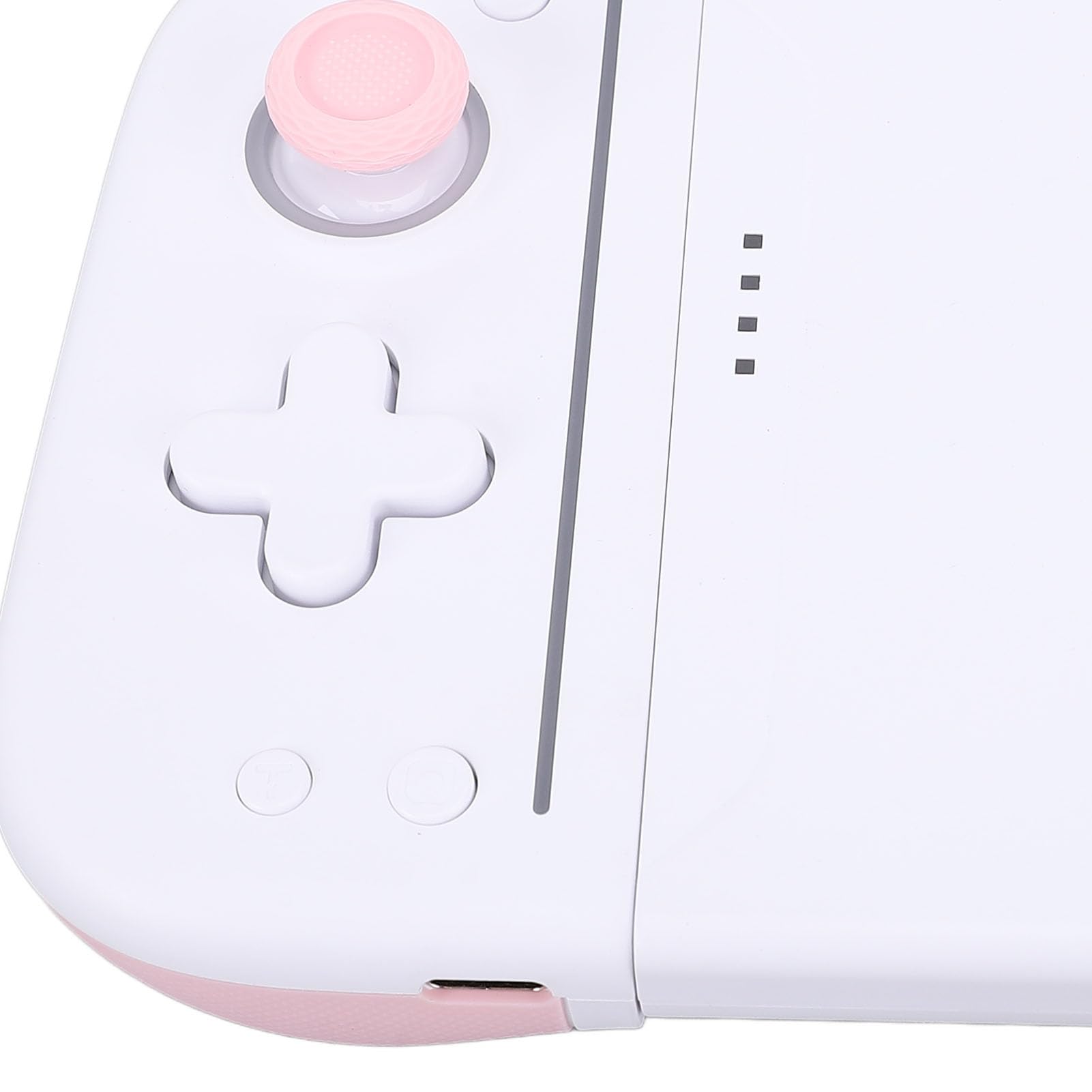 CFTGIW Controlador de Juegos Botones Mecánicos RGB 6 Ejes Sensor de Movimiento Consola de Juegos de Vibración Blanco Azul Características del Diseño del Controlador de Consola de Inalámbrico (#11)
