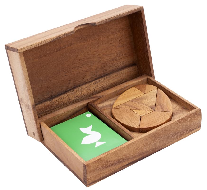 Engelhart - 350102 - Double Egg Wooden Tangram - Wooden Puzzle - Ecological Wooden Game - 1 and 2 Players - 4 Years and Up - Image 3