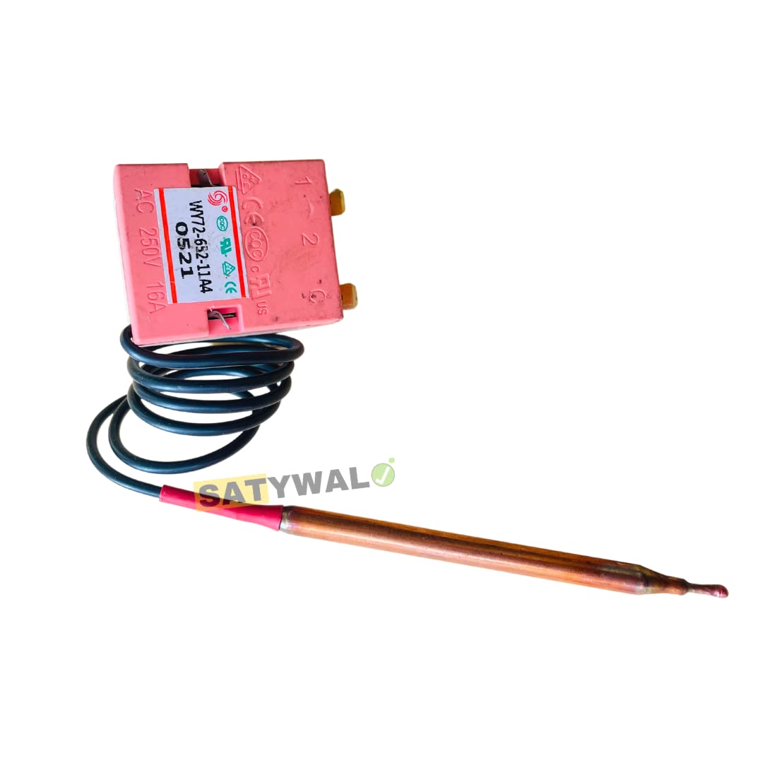 SATYWALI Capillary Thermostat for Water Heater/Geyser/Capillary Thermal Switch/Thermostat with Temperature Adjustable for Electric Water Heater 3