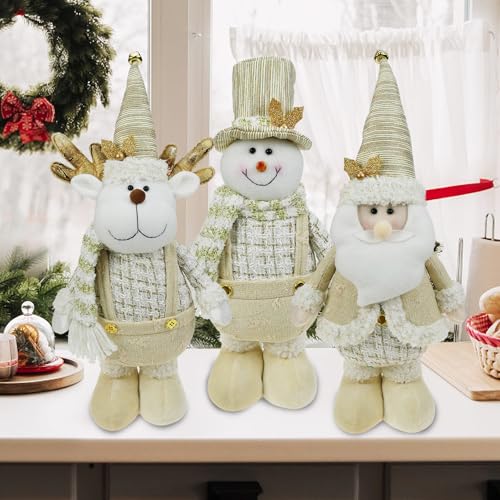 DearSun-Set-of-3-18-H-Standing-Christmas-Figures-Soft-Stuffed-Santa-Snowman-and-Deer-Tabletop-Decor-for-Xmas-Holiday-Party-Decor-Style-B DearSun Set of 3 18 H Standing Christmas Figures Soft Stuffed Santa Snowman and Deer Tabletop Decor for Xmas Holiday Party Decor Style B