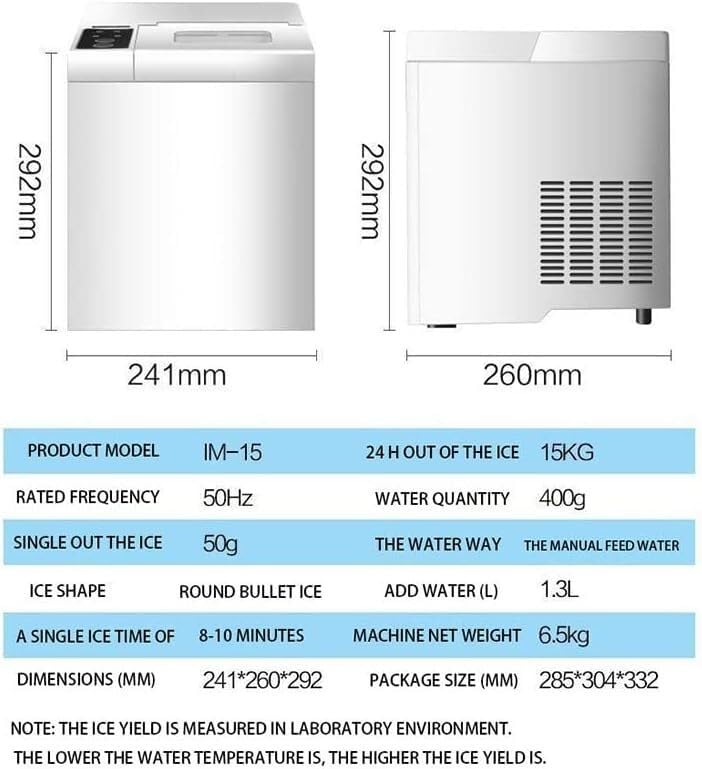 Máquina eléctrica para hacer hielo cilíndrica para hogar miniatura 2