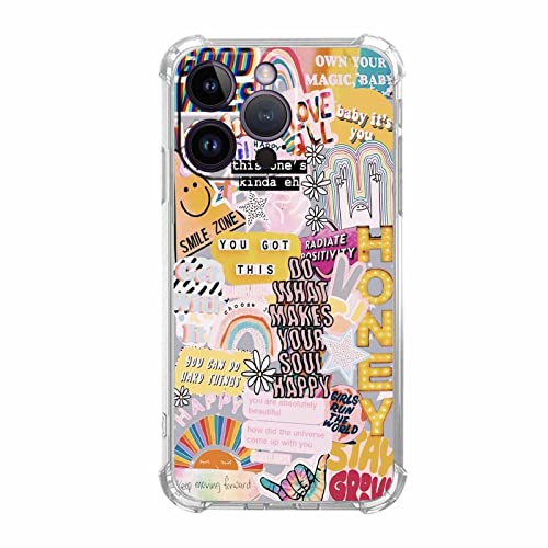 Coque iPhone 14 Pro citations positives pour un style hippie original