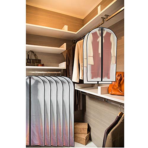 HomeClean Garment Bag Black Side Breathable Clear Full Zipper Bags for Clothes Storage (24'' x 40'', Black + Balls) - Image 7