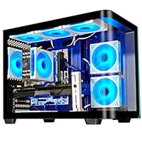 LXZ Gaming PC Desktop Computer - Ryzen 7 9700X, Radeon RX 9060 XT 16GB, 32GB DDR5 RAM, 2TB NVMe 4.0 SSD, 850W PSU - Ready for 1440p &amp; 4K Gaming, VR, and Streaming (Black)