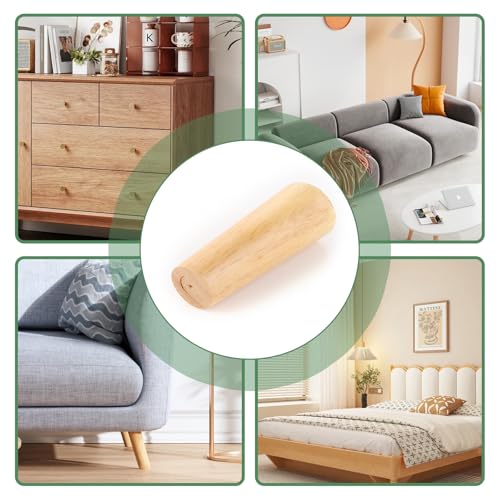 Patas mueble inclinadas redondas de 12 cm para reparar sofás hundidos y elevar armarios 8