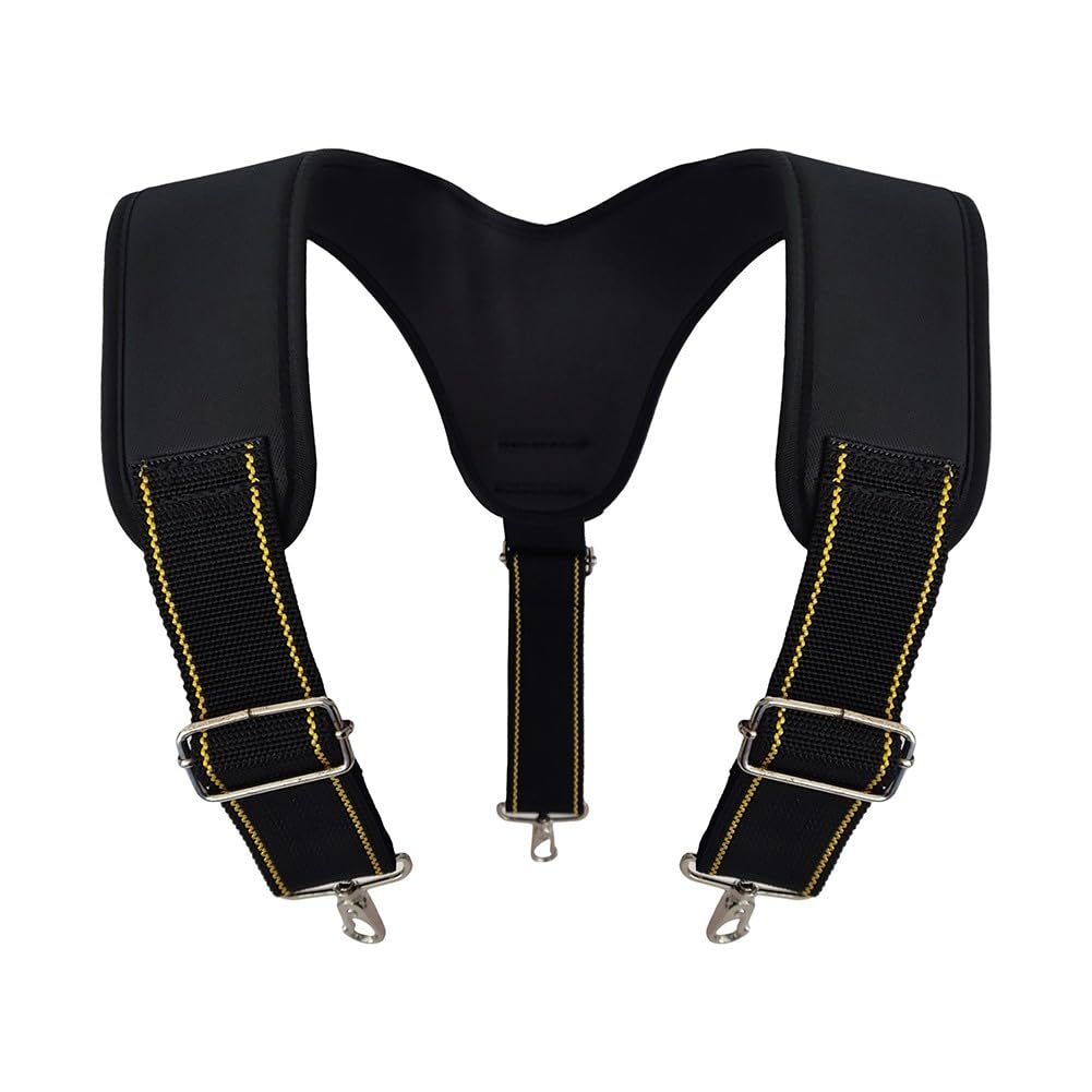 Ceinture porte-outils robuste 1200D Oxford gilet avec poches amovibles Sac de taille réglable pour charpentiers, électriciens, bricolage noir D