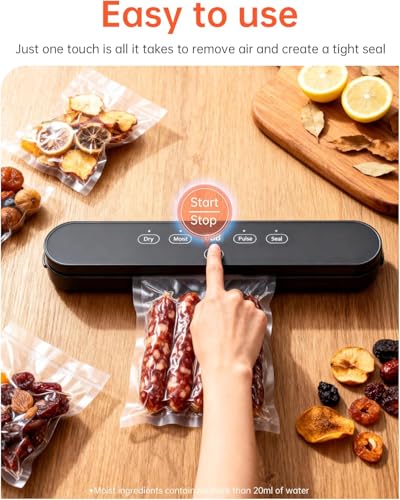 75kPa Vacuum Sealer Machine Compact Vacuum Sealer for Food 4 in 1 Food Sealer Digital Time - image 2