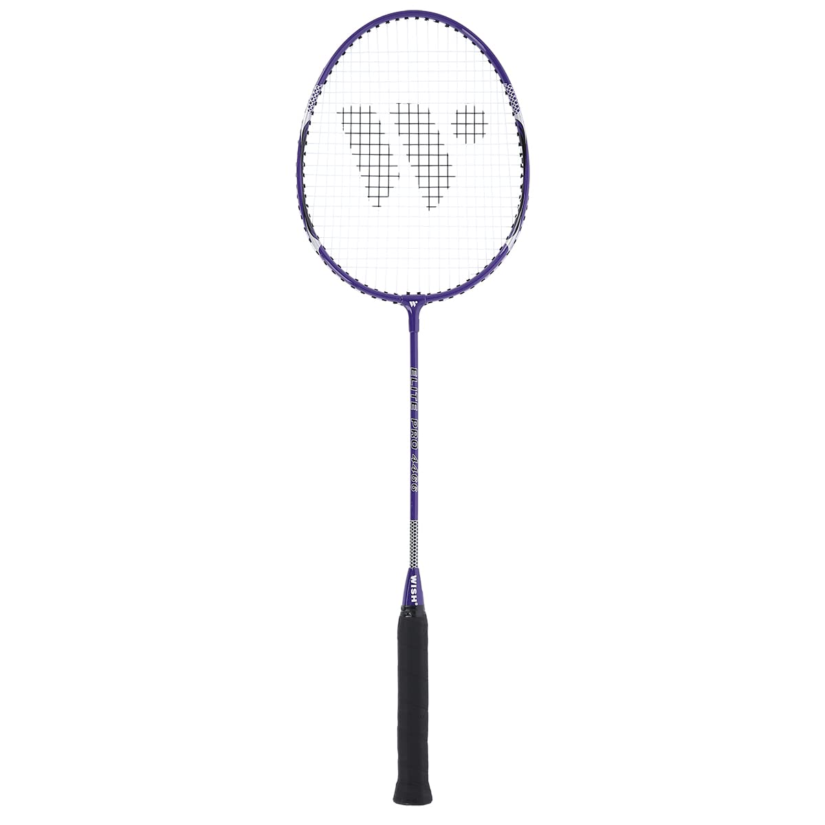 Wish Alumtec Badminton Racket Set 4466 2 Purple Rackets 3 Shuttlecocks Net Lines