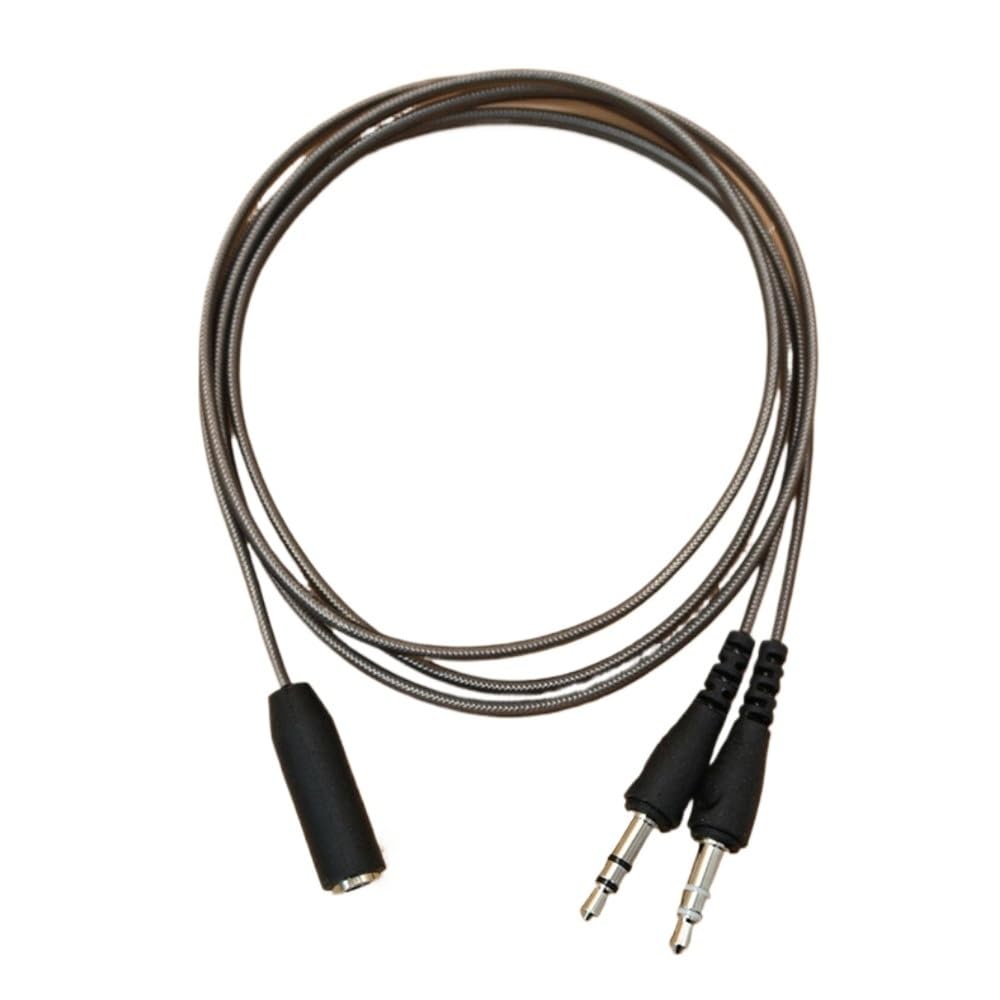 Cavo splitter per cuffie da 1 m per computer da 3,5 mm femmina a 2 maschi da 3,5 mm microfono audio splitter a Y cavo adattatore da cuffie a PC