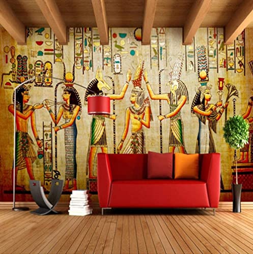Mural Retratos En Relieve De Figuras Egipcias Papel Pintado 3D Mural Papel Salón Dormitorio Pared Decorativo 3D Papel Pintado Pegar Sala De Estar La Pared Para Dormitor 140 (ancaHtoo) x 70 (aHto) cm