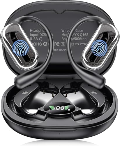 MAIJOFO AI Translation Earbuds Real Time, 144 Language Translator Earbuds OWS 4-in-1 Translation Headphones, Fit iOS and Android, Ideal for Travel Business Learning(Matte Black)