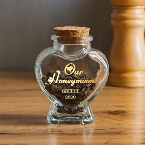 Customized Heart-Shaped Glass Sand Jars for Unique Wedding Favors and Keepsakes - Image 7