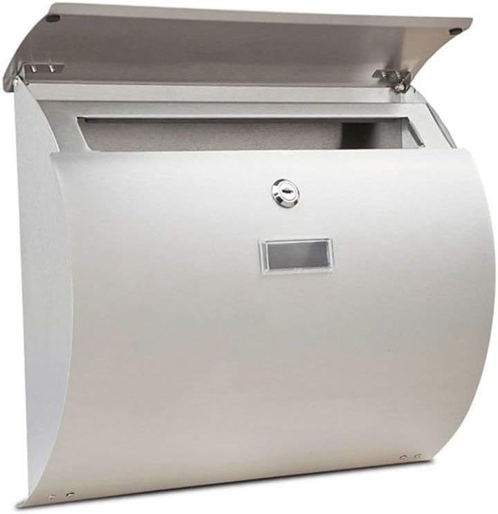 HBJWOV Rust & Weather Proof Vertical Wall Mount Locking Outside Mailboxes with Residential Mailbox Key