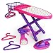 Boley Pretend Play Laundry Playset - Pink and Purple Laundry Toys with Ironing Board, Toy Iron, Spray Bottle, Hangers and Toy Storage Basket for Kids and Toddlers