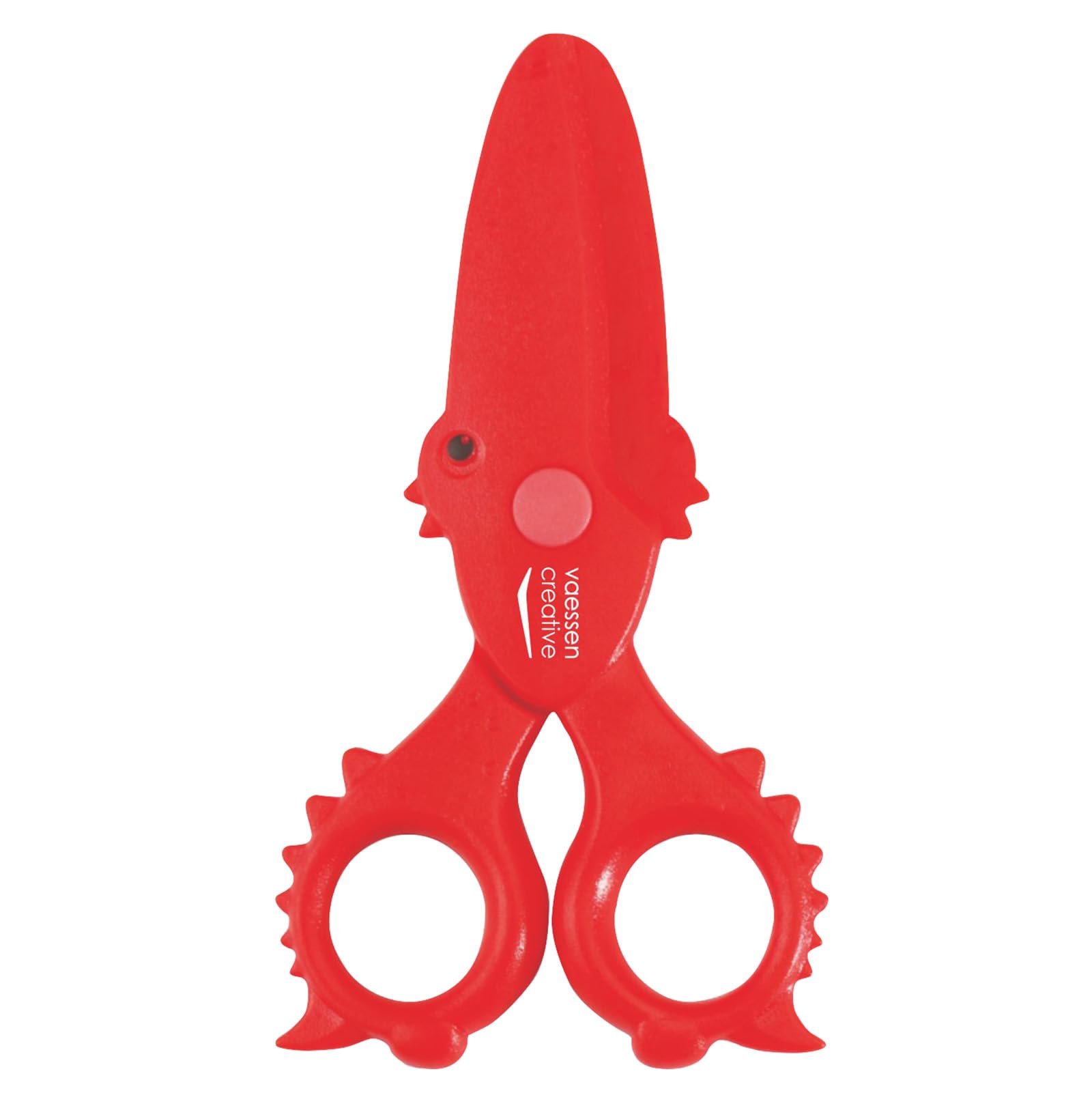 Vaessen Creative Set di Forbici per Bambini Granchio, Balena, Coccodrillo - 3 pz da 12 cm - Forbici punta arrotondata per la Sicurezza - Per Mancini e Destrimani - Progetti Creativi e di Hobbistica
