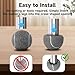 4 Pcs Tennis Balls Precut for Walkers Pre Cut, Walkers Legs Universal Precut GlideBalls for Indoor, Silent Gliding and Floor Protection（Grey）