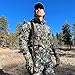 AUSCAMOTEK Camouflage Hunting Vest with Detachable Seat Cushion for Turkey Dove and Upland Bird Hunting -Woodland Spring