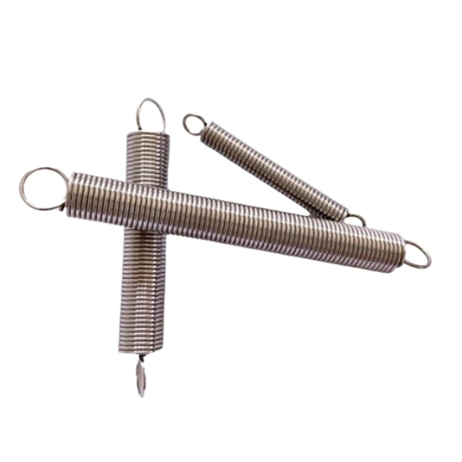 Doppelhaken-Zugfeder, 0,7 mm Drahtdurchmesser, 5–6 Außendurchmesser, 15–50 Länge, Verlängerungsfedern, 5 Stück(50mm)
