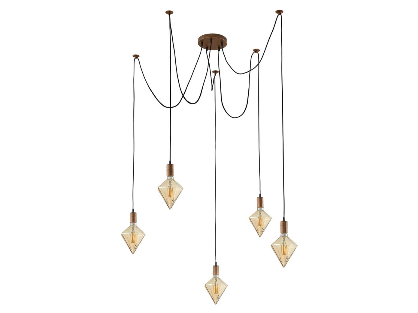 Trio Lámpara Colgante CORD, 5xE27