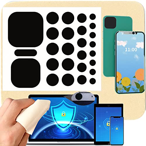 27-Pcs-Nano-Universal-Webcam-Covers-5-Sizes-for-Every-Size-Webcam-on-Any-Device-ReusableWashed-Multi-use--Protect-Your-Privacy-and-Prevent-Lens-Glass-Breakage-1-Microfiber-Cleaning-Cloth