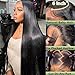 Knosps 30 Inch 13x6 Lace Front Wigs Human Hair Pre Plucked Straight HD Lace Front Wigs Human Hair 180 Density 13x6 Frontal Wigs Straight Glueless Wigs Human Hair for Women